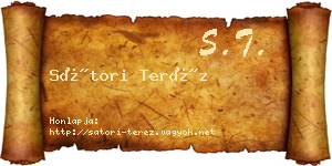 Sátori Teréz névjegykártya