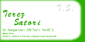terez satori business card